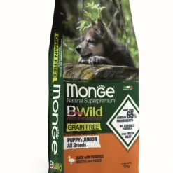 Monge BWild Grain Free Puppy Pačetina sa krompirom – Kompletna hrana za štence svih rasa