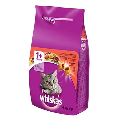 WHISKAS ADULT GOVEDINA 1.4KG