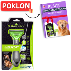 Furminator za male rase sa kratkom dlakom S (GRATIS - kompletan vodič korišćenja)