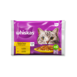 WHISKAS KESA 4X85G PILETINA/CURETINA