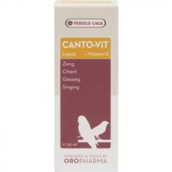 Oropharma Canto-Vit Liquid 30ml – Tekući vitaminski dodatak za ptice, formulisan za poboljšanje pevanja, podršku opštem zdravlju i jačanje imunog sistema vašeg ljubimca.