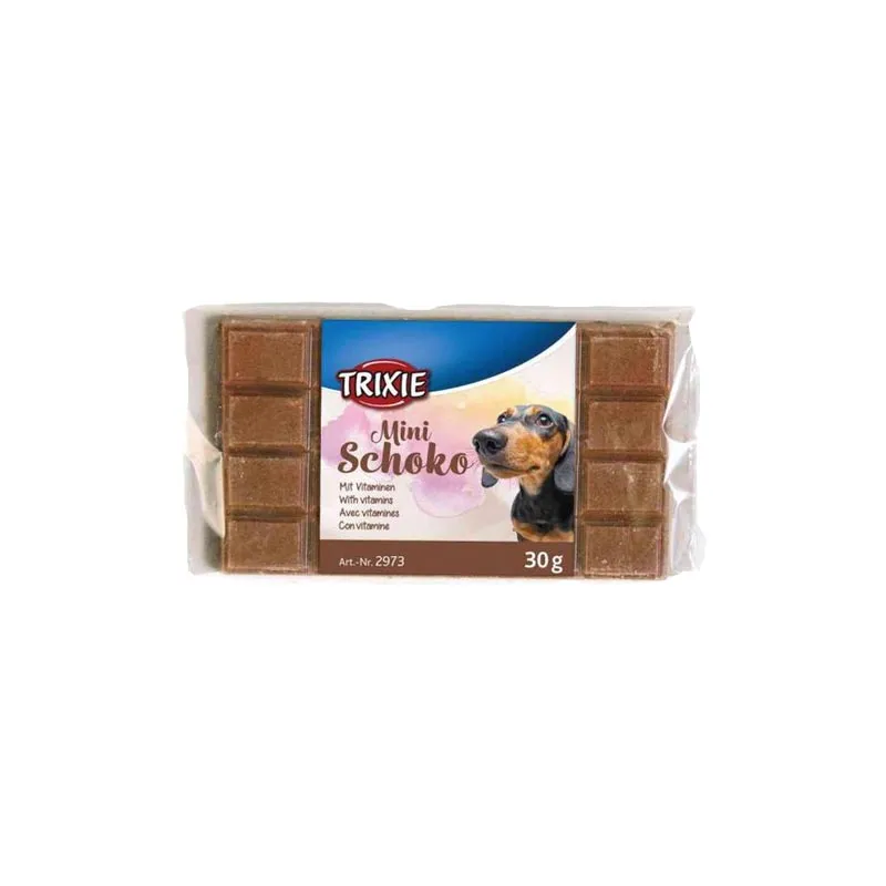 TRIXIE Crna Čokolada za Pse 30g – Bezbedna poslastica za ljubitelje čokolade među psima!