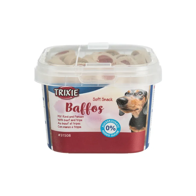 TRIXIE Soft Snacks Baffos 140g – Ukusna poslastica sa govedinom i škembićima za pse i štence