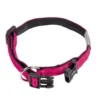 Ogrlica za pse Soft Grip 25mm, 120cm, Lila-Crna – Udobna i elegantna ogrlica sa dodatnim prianjanjem za sigurne šetnje