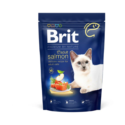 Brit Premium by Nature Cat Adult Salmon je potpuna i izbalansirana hrana osmišljena da pruži sve neophodne hranljive materije za zdravlje, vitalnost i sjajnu dlaku vaše mačke.