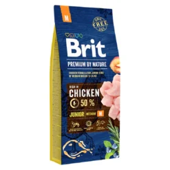 Brit Premium by Nature Junior Medium Breeds – Kompletna hrana za mlade pse srednjih rasa sa piletinom 🐾