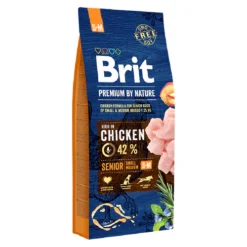 Brit Premium by Nature Senior Small & Medium Breeds – Kompletna hrana za starije pse malih i srednjih rasa sa piletinom