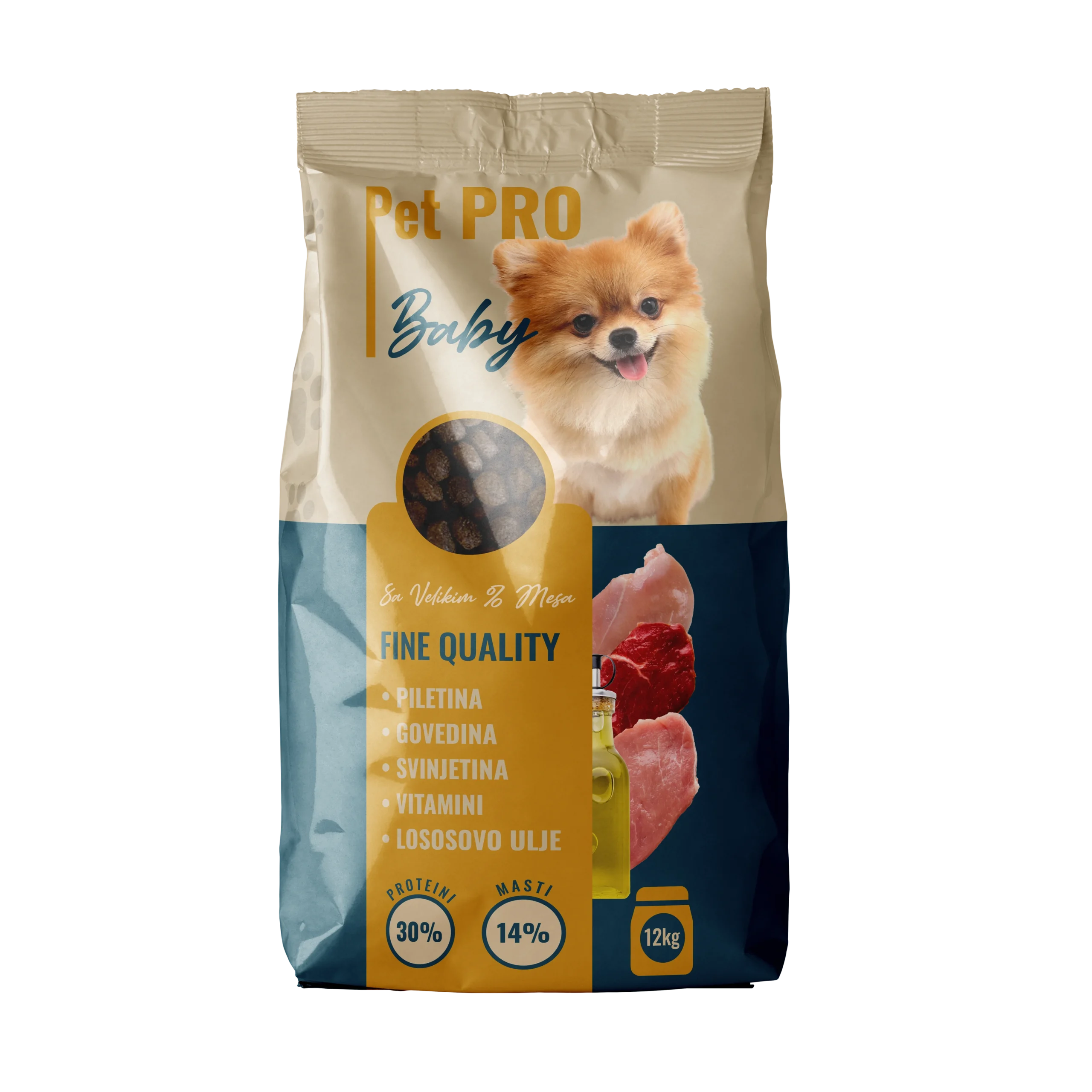 Pet Pro Baby 12 kg – Kompletna hrana za štenad i mlade pse svih rasa