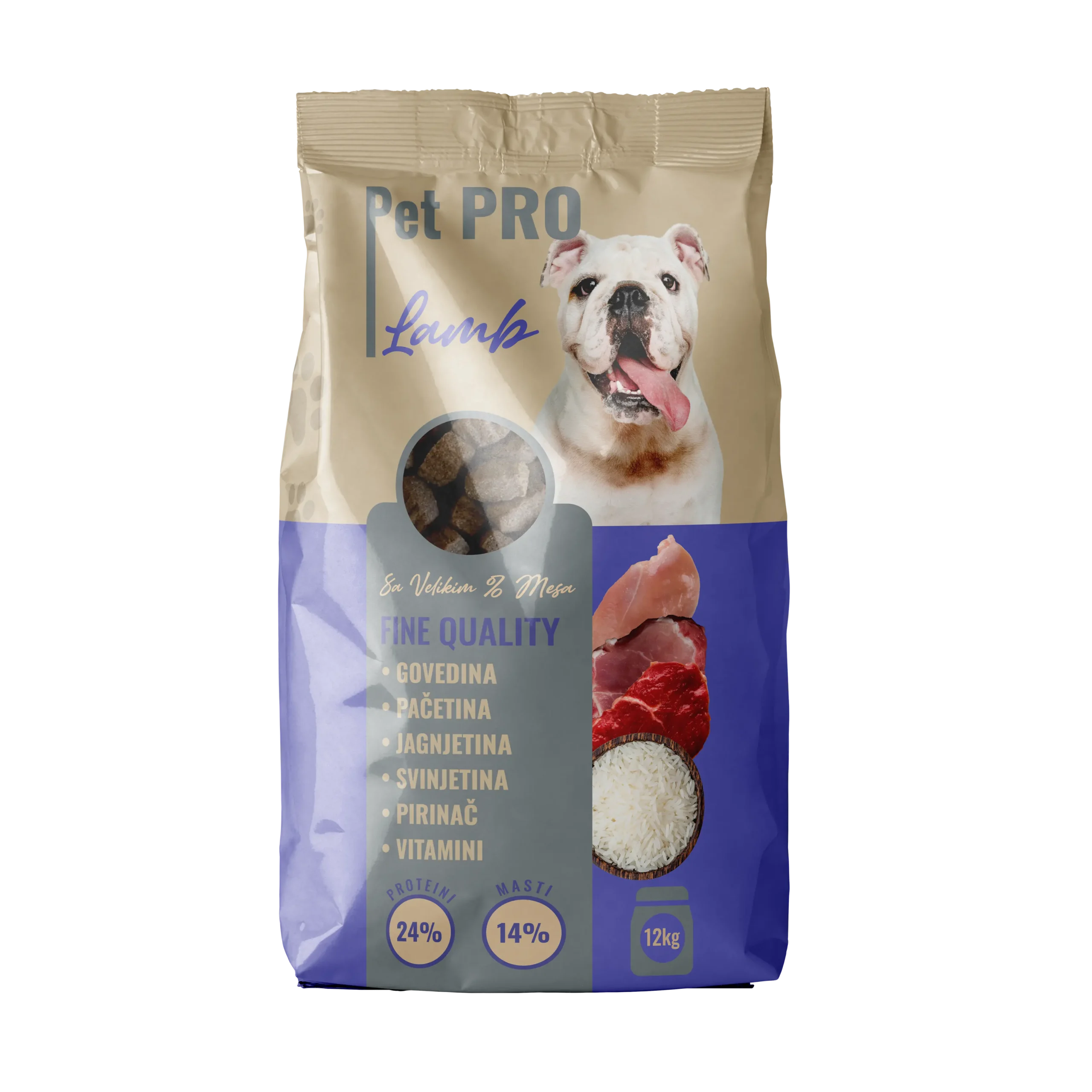 Pet Pro Lamb 12 kg – Kompletna hrana za odrasle pse svih rasa sa jagnjetinom