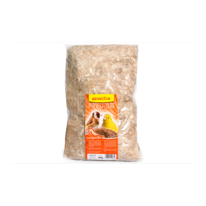 Benelux Materijal za Gnezda 500 g – Premium Mix za Prirodna i Udobna Gnezda