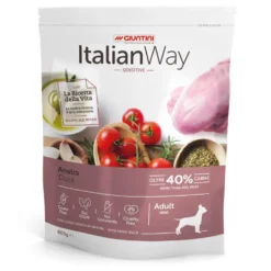 Italian Way Adult Sensitive Duck – Vrhunska super premium sensitive hrana za odrasle pse malih i minijaturnih rasa sa pačetinom  8kg