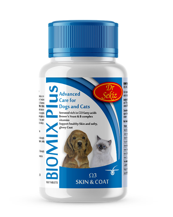 SEMACO BIOMIX PLUS 100TBL/100G – Komplementarni dodatak hrani za pse i mačke sa visokim sadržajem pivskog kvasca, biotina, vitamina B kompleksa i Omega-3 masnim kiselinama