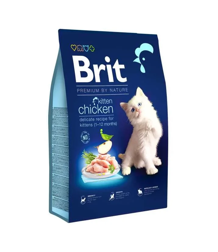 🐾 Brit Premium by Nature Kitten Chicken – Vrhunska hrana za zdravo odrastanje mačića sa piletinom 🐾