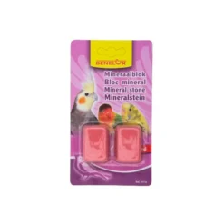Benelux 2 Mineralna Kamena Pink Tvrđi 60 g – Esencijalni Minerali i Vitamini za Papagaje