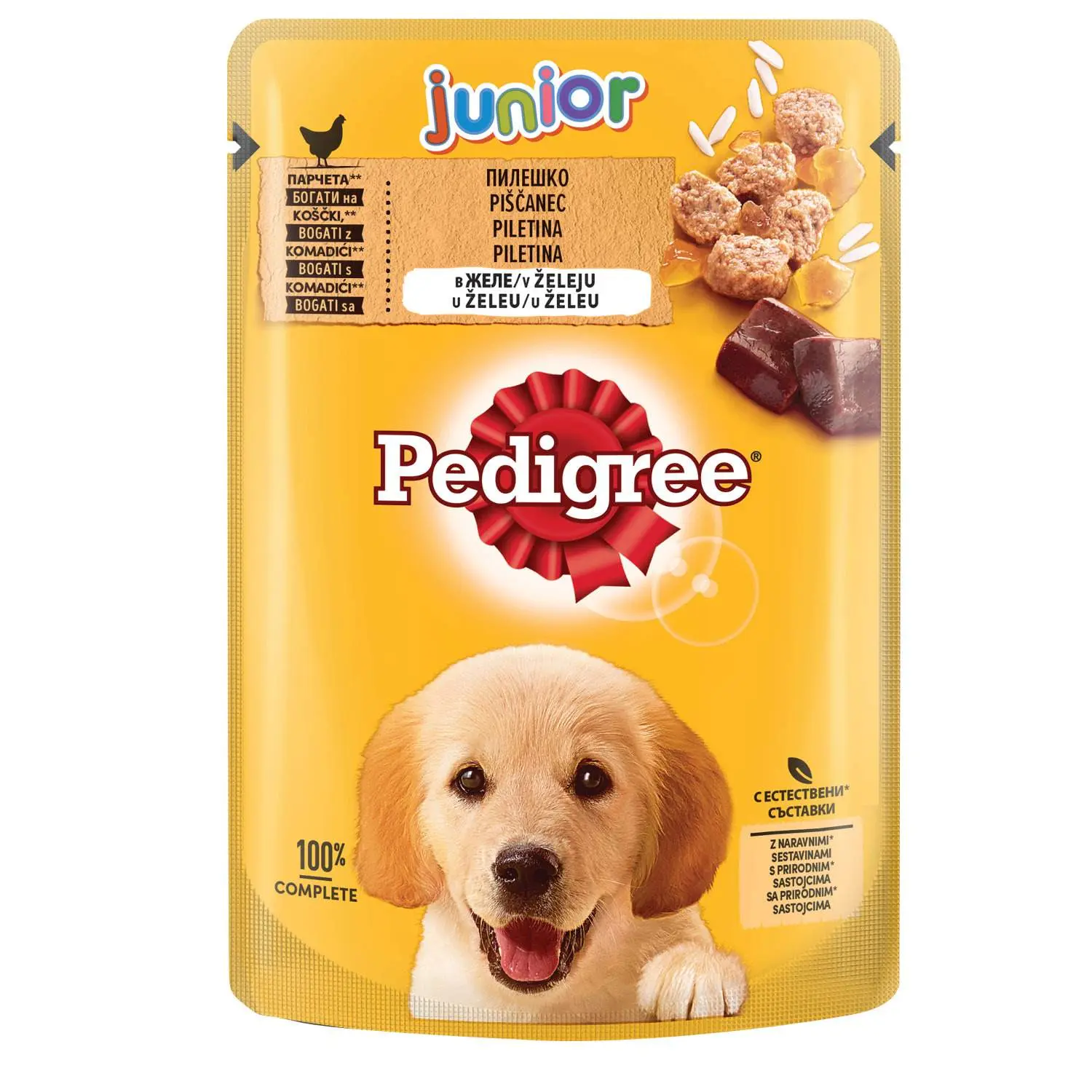 PEDIGREE Kesa Junior Piletina u želeu 100g – Potpuna i ukusna hrana za štenad