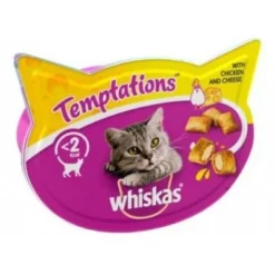 WHISKAS TEMPTATIONS PILETINA I SIR, 60G