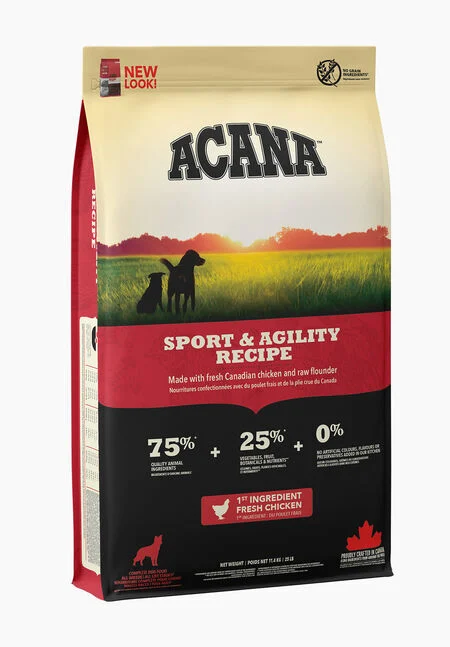 Acana Recipe Sport & Agility 17kg – Kompletna hrana za aktivne pse svih rasa