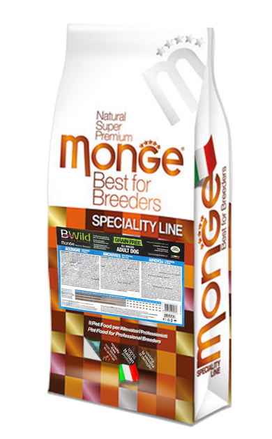 Monge BWild Grain Free Adult Inćun – Kompletna hrana za odrasle pse svih rasa 15kg
