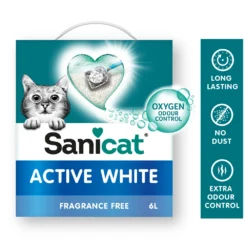 Sanicat Active White – Visokokvalitetan grudvajući posip od belog bentonita