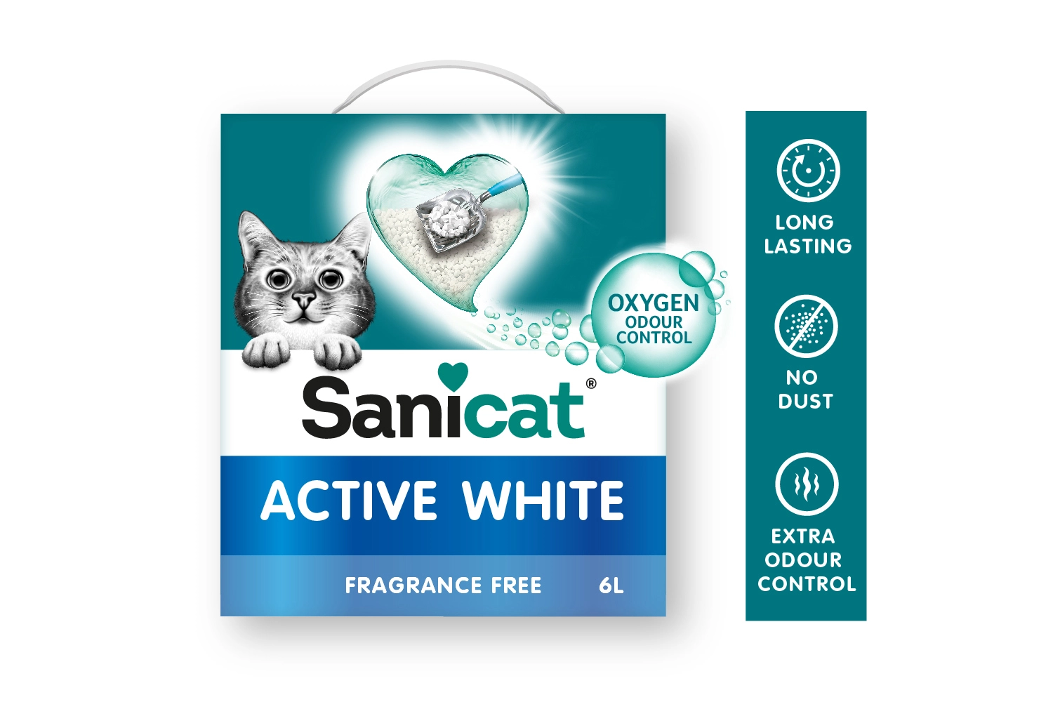 Sanicat Active White – Visokokvalitetan grudvajući posip od belog bentonita