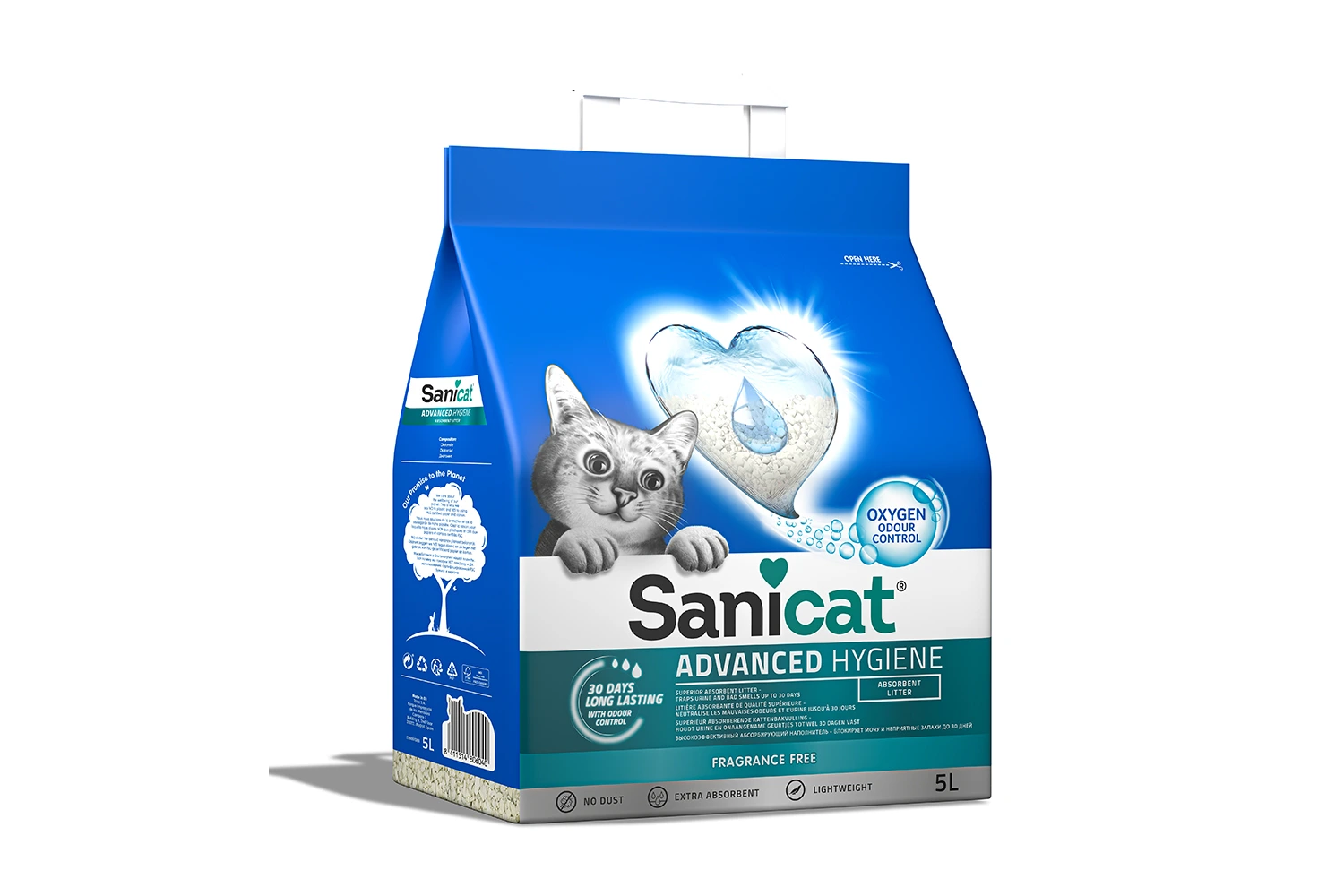 Sanicat Advanced Hygiene 5L – Visokoapsorbujući posip bez mirisa