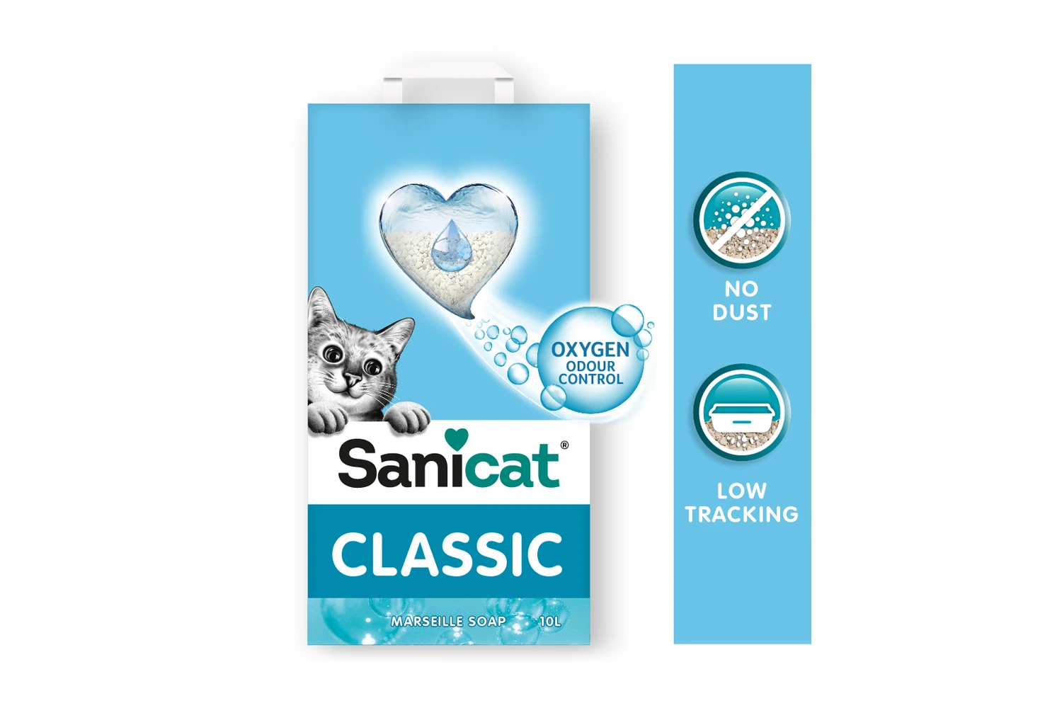 Sanicat Classic Marseille 10L – Grudvajući posip sa mirisom marsejskog sapuna