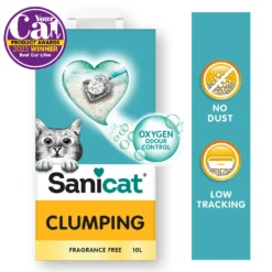Sanicat Clumping Unscented 8L – Grudvajući posip bez mirisa za maksimalnu higijenu