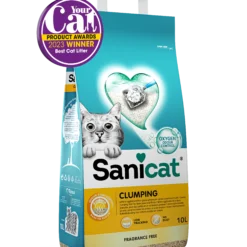 Sanicat Clumping Unscented 8L – Grudvajući posip bez mirisa za maksimalnu higijenu