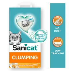 Sanicat Clumping Vanilla-Mandarina 8L – Grudvajući posip sa osvežavajućim mirisom