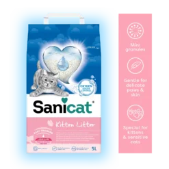 Sanicat Kitten 5L – Ultra-upijajući posip za mačiće i osetljive šape