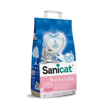 Sanicat Kitten 5L – Ultra-upijajući posip za mačiće i osetljive šape