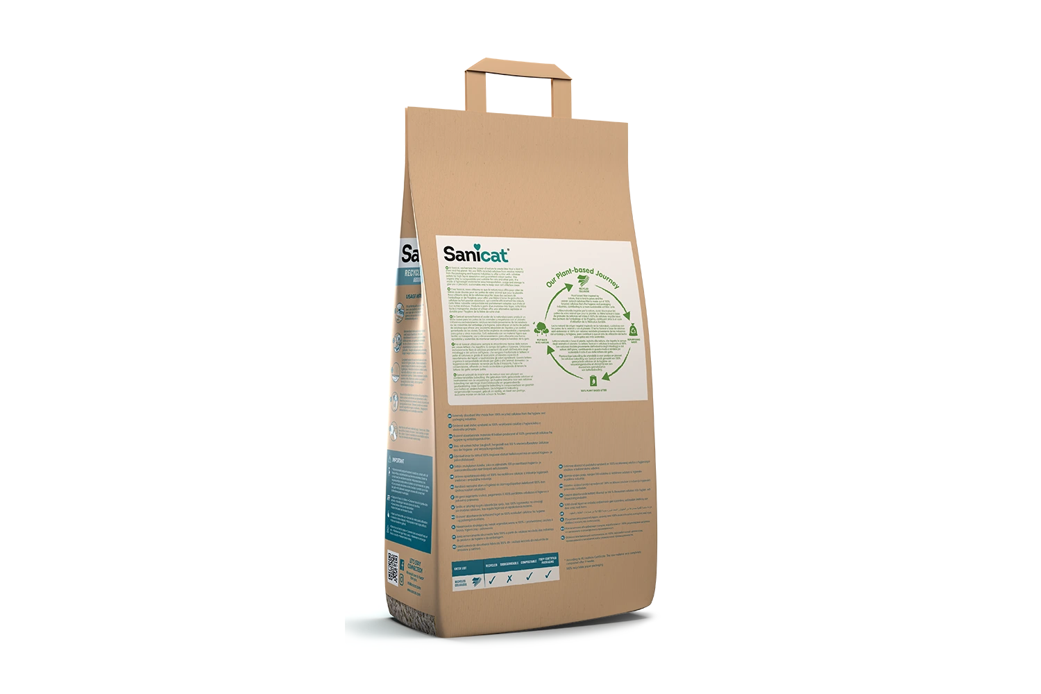 Sanicat Recycled Cellulose 10L – Ekološki upijajući posip od reciklirane celuloze