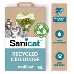 Sanicat Recycled Cellulose 10L – Ekološki upijajući posip od reciklirane celuloze