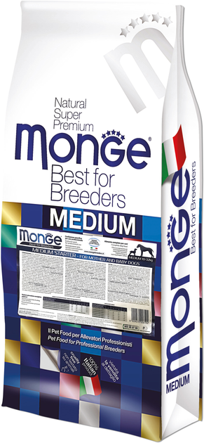 Monge Dog Best For Breeders Starter Medium Piletina – Kompletna ishrana za štence i dojeće kuje srednjih rasa 15kg