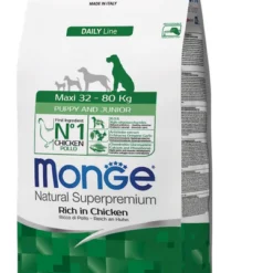 Monge Maxi Puppy & Junior Piletina – Kompletna ishrana za štence velikih rasa