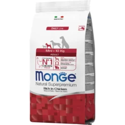 Monge Mini Adult Piletina – Kompletna ishrana za odrasle pse malih rasa