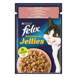 Felix Sensations Jellies sa lososom i škampima u želeu 85g