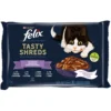 Felix Tasty Shreds Mešani izbor mesa i ribe u sosu 4x80g