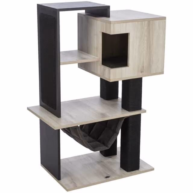 Trixie Grebalica Drvo City Style 98 cm Sivo/Crna